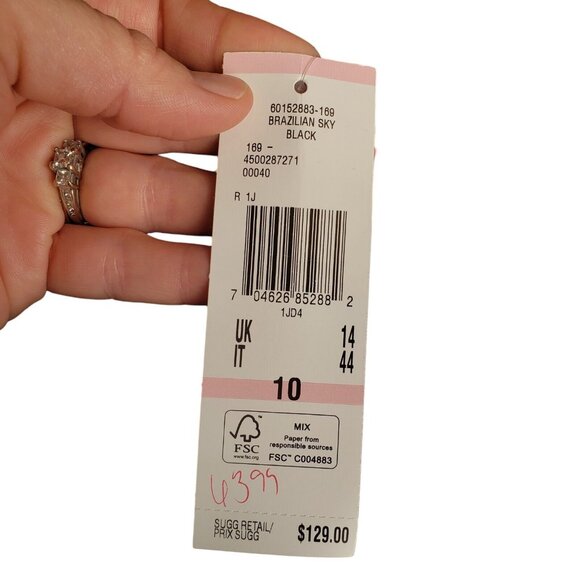 Kasper New Women's Blazer Black Sz. 10 Jewel Collar Animal Print Business Office - Picture 5 of 8